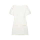 Spring New Folding Pocket Dress 3067322
