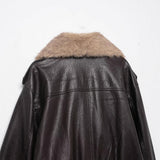 Autumn New Artificial Fur Can Be Removed Neck Gut Imitation Leather Jacket Jacket 4341853