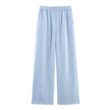 Summer New Sleeveless Top 1971140 Elastic Waist Wide Leg Trousers 19711040