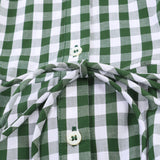 New Slim Lattice Shirt Dress 2507041