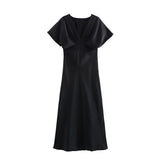 BSK&TRAF Women's Dress 2025 New Summer Temperament Fashion Silk And Silken Tatami 2330399