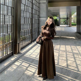 Hepburn Wind Sister Half-Dress Dress Suit Early Spring Cold Noble Feeling Thousands Of Gold Wear Lightly Familiar Beauty Two Sets
