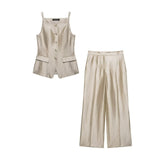 Spring New Body Repair Vest 5908321307 High-Waist Straight Trousers 5908221307