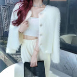 French Temperament Knitted Cardigan Women's Autumn And Winter High-End Sweater Coat Short Loose