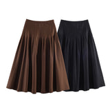Spring New Slimming Folding Fan Flute Skirt 5427400
