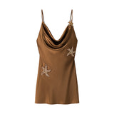 BSK&TRAF Women's Dress In Autumn 2025 New Fashion Minimalist Embroidery Sling Dress