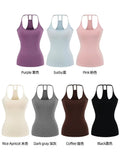 Yoga Sports Set Decorate The Body With Chest Cushion Elastic Sling Slings Small Vest + Over The Waist Thin Hanging Micro-Trumpet Trousers