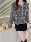New Small Scented Sweater In The Autumn And Winter Of 2025 Is Designed To Feel Casual And Casual With A Short Imitation Water Marinade Coat Woman