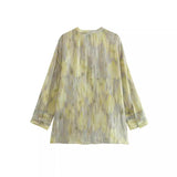 Summer New Printing Shirt 478630300 Loose Trousers Set