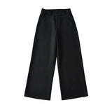 Old Money Wind Straight Broad-Legged Suit Pants Women's New Autumn Simple Temperament Thin High-End Sense Casual Trousers