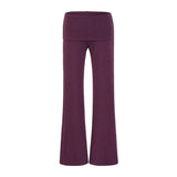 Ballet Style Bottom Hanging Neck Sling + Long Sleeve With Open Shirt + Lateral Waist Hanging Micro-Horn Pants Three-Piece Set Of Women