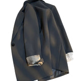 High-Level Design Sense Gray Suit Jacket Women's Spring And Autumn New National Style Printing Casual Temperament Suit