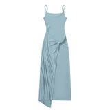 Sexy French Rich Summer Sling Dress With A Waist Birthday Dress Famous Woman Wearing Female Elegance