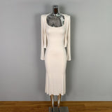 Autumn New Fashion Set Decoration High-Rise Sling Dress + Long-Sleeved Open Shirt Tight Two Sets
