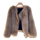 In The Autumn Of 2025, The New Autumn And Winter Fur Coat Short Korean Version Of The Leisurely Small Fragrant Blouse Woman