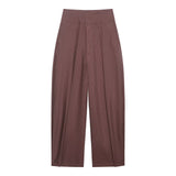 Autumn New High-Waisted Folding Balloon Trousers 1255557