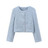 Autumn New Coarse Spinning Round Collar With Small Fragrant Short Coat 1195099