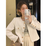 There Is A Small Fragrant Wind Thick Coat Women's Autumn And Winter 2025 New French Short High-End Temperament Top Coat