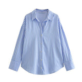 BSK&TRAF Women's Clothing 2025 Summer New Baitose Commuting Multi-Colored Silk Shirt 2348976