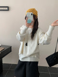 Early Autumn Wears The 2025 New Korean Design Sense Loose Collar Knitted Shirt Folded Two Sets Of Vest