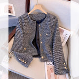 New French High-End Design Sense Casual Fashion Small Fragrant Collar Coat Woman In The Spring And Autumn Of 2025