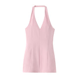 Spring New V-Neck Neck-Mounted Dress 2744777