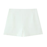Spring New Wave Point Hanging Neck Top 2732045 High-Waisted Shorts 4661436