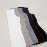 Spring And Autumn High-End Pure Desire To Tighten The Chest Half-High Top Netting Inside The Bottom Of The Knitted Sleeveless T-Shirt Girl