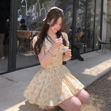 Super Good-Looking Cute Broken Flower Dress 2025 New Temperamental Women's Spring Wear French Age Reduction Waist Ins