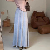 Autumn And Winter Keep Warm Comfortable Knitted Half-Dress Woman 2025 New Korean Version Of High-Rise Thin Medium-Long Skirt Half Skirt