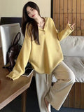 Large-Size Hooded Knitted Sweater Women 2025 Early Autumn And Winter New Fat Mm Korean Version Of Loose Thin Tat-Bottom Shirt
