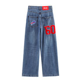 Spring New Mid-Rise Decor Loose Jeans 8197068