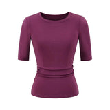 Pure Hottie Temperament Shoulder-To-Shoulder T-Shirt T-Shirt Girl Summer New Slimming Inside The Hot Girl Short-Sleeved Top