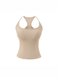 Pure Desire Basic Work Letter Small Sling Female Summer Wear With Chest Cushion Tight Hottie Sleeveless Vest Top