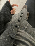 Korean Wears A Set Of Women's Early Autumn And Winter New Lazy Style Knitted Knitted Cardigan + Fashion Shorts Two Sets