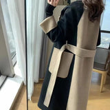 Standing Hair This Coat Female Long 2025 Autumn And Winter New Temperament High-End Hepburn Wind Coat
