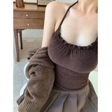 Sweet Spice Girls 2025 With Hanging Neck Sling Vest For Summer Body Dress Short Bottom Top