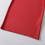 Korean Pure Temperament U-Neck Dress Dress Women Summer Tight Elasticity Skinny Hot Girl With Short Skirt