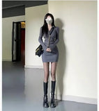 Knitted Long-Sleeved Dress Early Autumn Wearing 2025 New Women's Hottie After The Mother Dress Bag Skirt