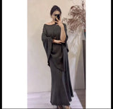 Autumn And Winter New Lazy Wind Irregular Tuxedos Cape Design Fashion Knitted Top Dress Suit Woman