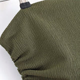 BSK&TRAF Women's Clothing 2025 Summer New Style Style Feel On The Shoulder 3644317