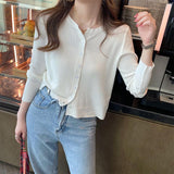 Ice Silk Knitted Cardigan Women's Thin Summer Sling Skirt Hoodie Sunscreen Knitwear Coat Air-Conditioning Shirt Top