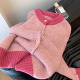 Small Fragrant Short Sweater Coat Women's Spring And Autumn New Casual Lazy Wind Loose Knitted Shirt Tide