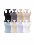 Pure Desire Basic Work Letter Small Sling Female Summer Wear With Chest Cushion Tight Hottie Sleeveless Vest Top