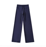 Hooded Yoga Zipper Coat Women 2026 Spring And Autumn New Solid Dress + Rope Straight Trousers Set