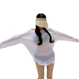 Seaside Holiday Bikini Hoodie Women Can Go To The Water Game Hot Spring Loose Thin Hoodie Outerwear