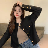 Small Fragrant Coat Women's Clothing Golden Spring And Autumn 2026 New French Short High-End Feel Fried Street Temperament Top