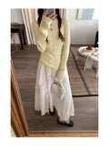 Spring Multi-Shape Heavy Embroidery Lace Yarn Skirt Swung A Word Irregular Design Small Large Dress