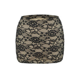 Light Familiar Wind V-Neck Hollow Lace Long-Sleeved Top Dress Showing Thin Low-Waisted Temperament Ass Short Skirt Sexy Two-Set Woman