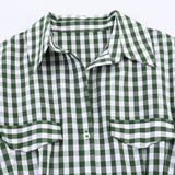 New Slim Lattice Shirt Dress 2507041